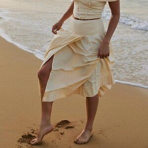 Free People | Cooler In Capri Skirt in Optic White